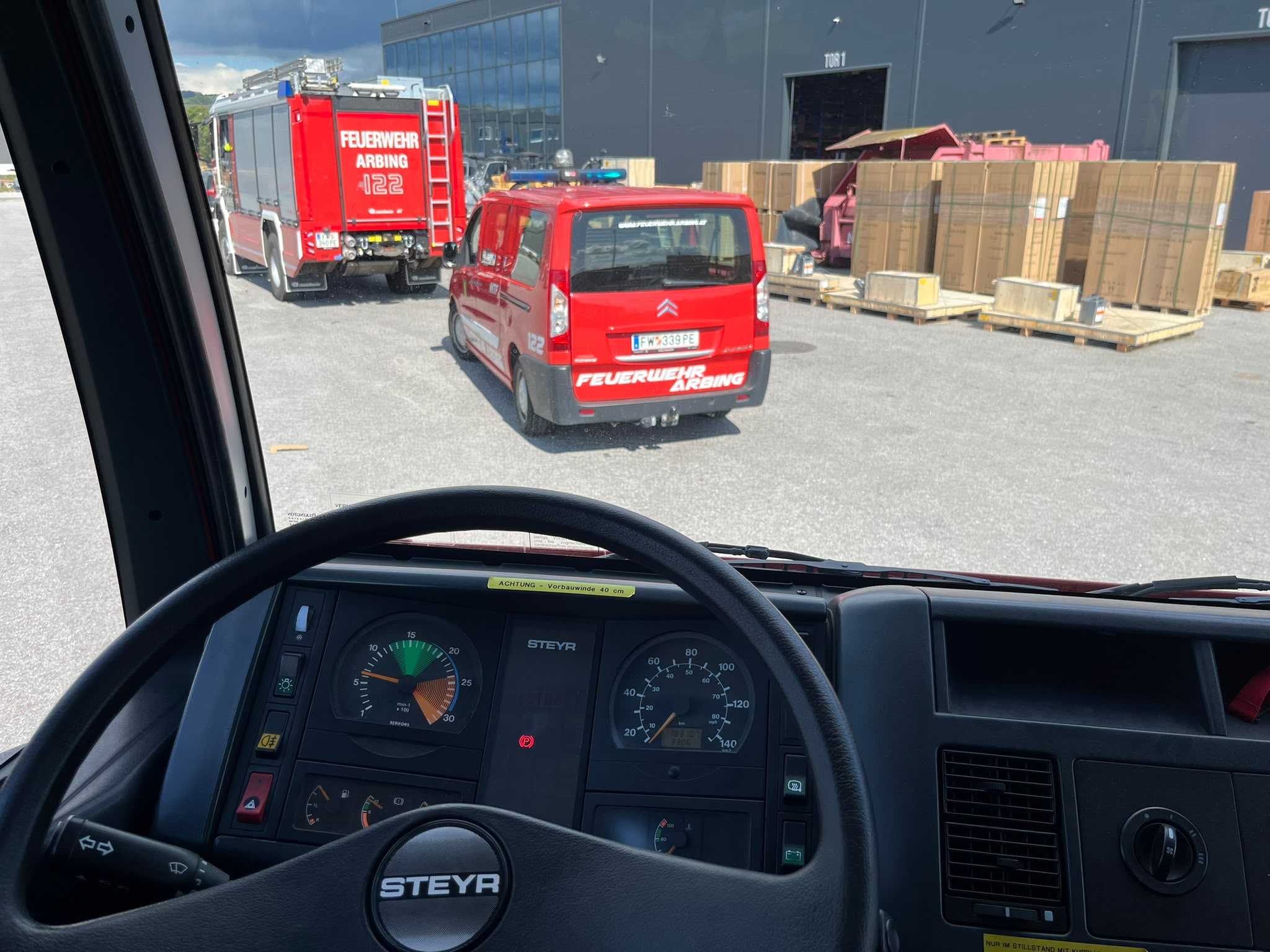 Einsatz - Brandverdacht in Arbing